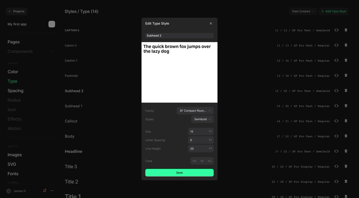 Create with Play web fonts screenshot